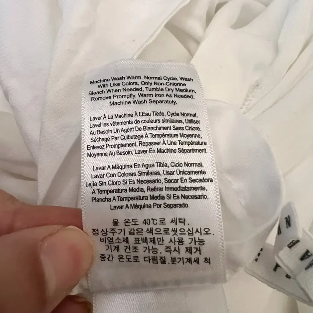 Pottery Barn King/Cal. King Duvet Cover White 108 x 92 in Tencel Lyocell Linen